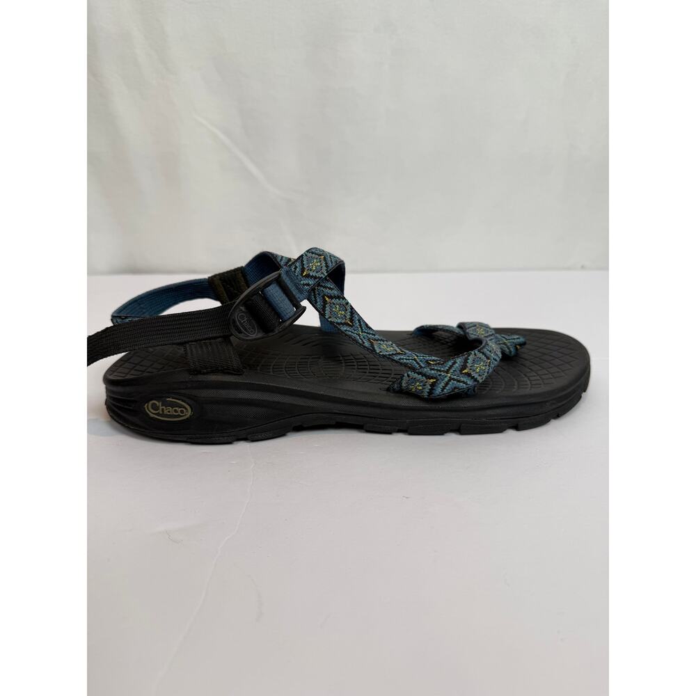 Chaco Z/Volv Men's Sport Sandal Size 13M Blue Geometric Diamond EcoTread Hiking - Picture 2 of 9